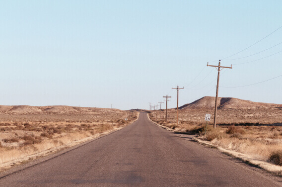 deserted road